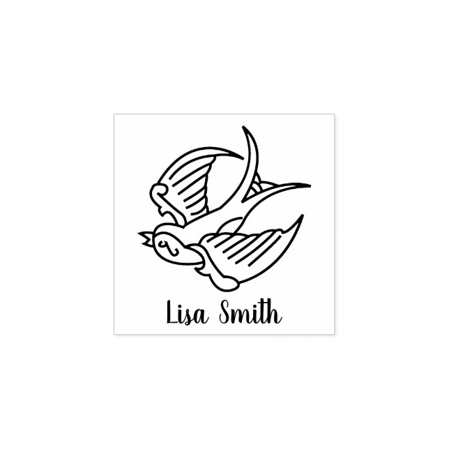 Tampons Encreurs Noir Encre Nom personnalisé Signature Bois Imprime (Impression)