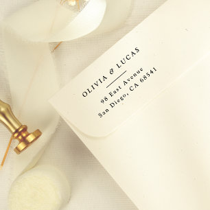 Tampons Encreurs Nom de couple officiel Adresse de retour simple