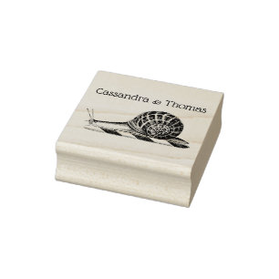 Tampons Encreurs Nom de dessin d'escargot vintage