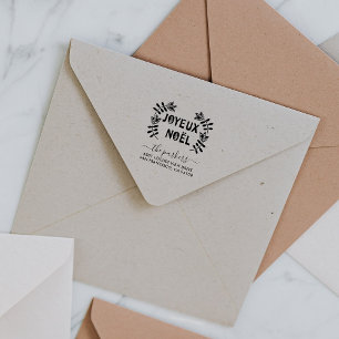 Tampons Encreurs Nom de famille de Noël Signature Adresse de retour