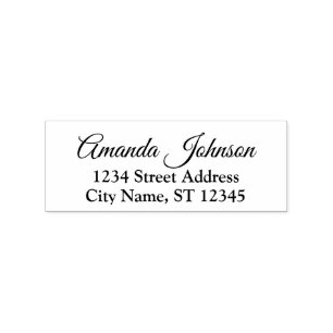 Tampons Encreurs Nom de famille personnalisé Adresse RSVP Royal