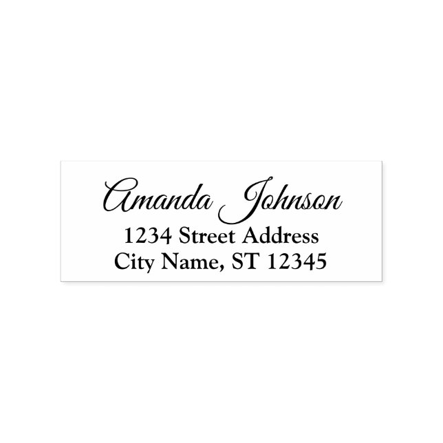 Tampons Encreurs Nom de famille personnalisé Adresse RSVP Royal (Impression)