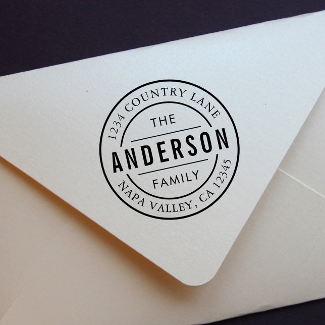 Tampons Encreurs Nom de famille personnalisé | Créez vos propres ad (Créateur téléchargé)