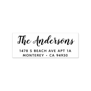 Tampons Encreurs Nom de famille personnalisé et cachet d'adresse de