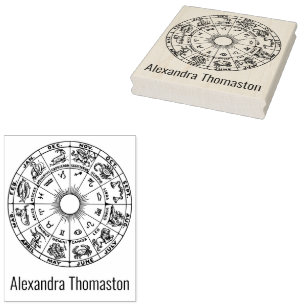 Tampons Encreurs Nom de la roue zodiacale céleste #1