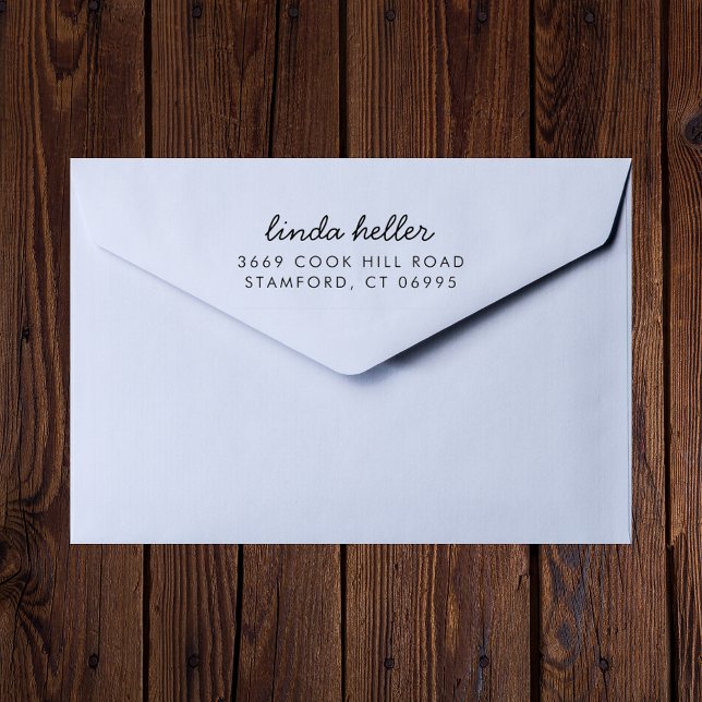 Tampons Encreurs Nom de l'adresse de retour personnalisée moderne a (Créateur téléchargé)