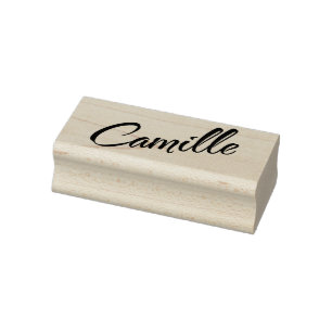 Tampons Encreurs Nom du Camille écriture décorative lettres de poli