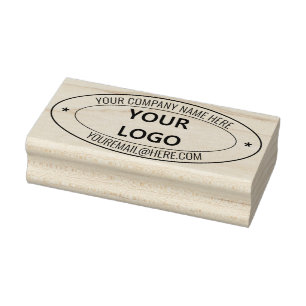 Tampons Encreurs Nom du logo de l'entreprise personnalisée E-mail T