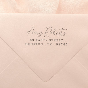 Tampons Encreurs Nom du script moderne Whimsical Adresse de retour