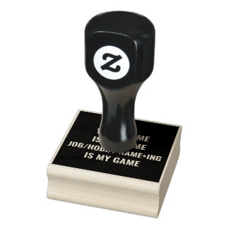 Tampons Encreurs Nom du travail et du passe-temps Funny personnalis