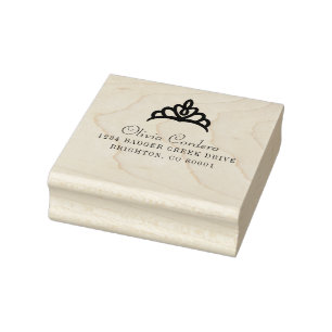 Tampons Encreurs Nom et adresse de princesse Tiara