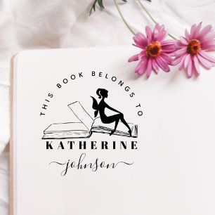 Tampons Encreurs Nom personnalisé de la fée de livre vintage de la 