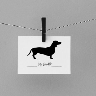 Tampons Encreurs Nom personnalisé du minimaliste mignon Dachshund