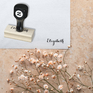 Tampons Encreurs Nom personnalisé élégant et stylé en écriture curs