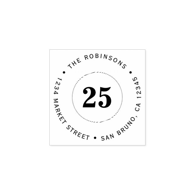 Tampons Encreurs Nom personnalisé et âge Surprise Partie Adresse de (Impression)