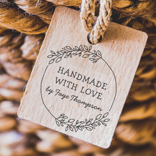 Tampons Encreurs Nom Personnalisé Fait À La Main Avec Amour (Créateur téléchargé)