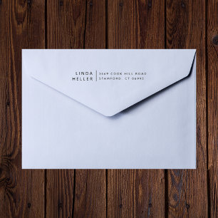 Tampons Encreurs Nom personnalisé minimaliste moderne et adresse de