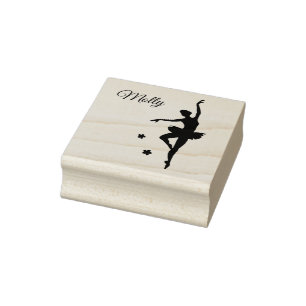 Tampons Encreurs Nom propre Ballerina Personnalisée Initiale