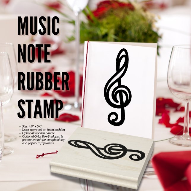 Tampons Encreurs Note musicale Timbre en caoutchouc pour les projet (Music Note Rubber Stamp Birthday Depot Detroit Michigan)