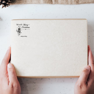 Tampons Encreurs Nous vous souhaitons un joyeux cadeau gnome de Noë