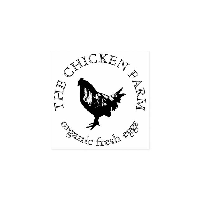 Tampons Encreurs Oeuf de Ferme de Poulet (Impression)