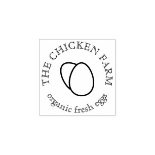 Tampons Encreurs Œuf de ferme de poulets