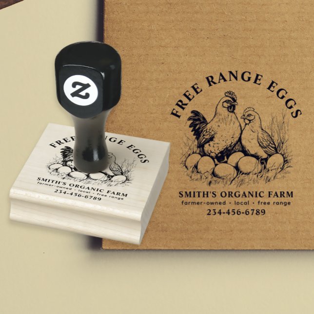 Tampons Encreurs Oeufs frais de ferme Hen & Oeufs (Créateur téléchargé)