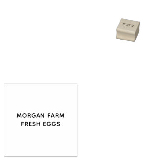 Tampons Encreurs Oeufs frais de ferme personnalisés minimalistes vi