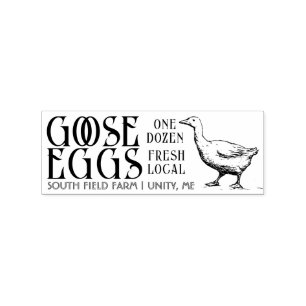 Tampons Encreurs OEUFS FRAIS Une douzaine de canard Carton Panier É