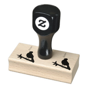 Tampons Encreurs oiseau bleu chant nature animal