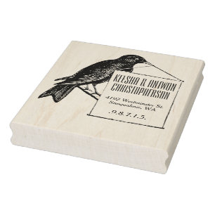 Tampons Encreurs Oiseau vintage de chanson tenant le timbre
