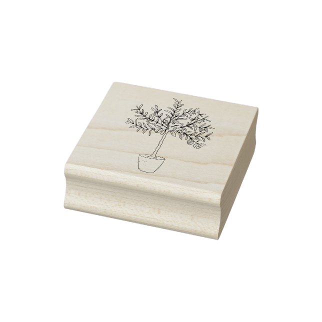 Tampons Encreurs Olive tree rubber stamp (Tampon)