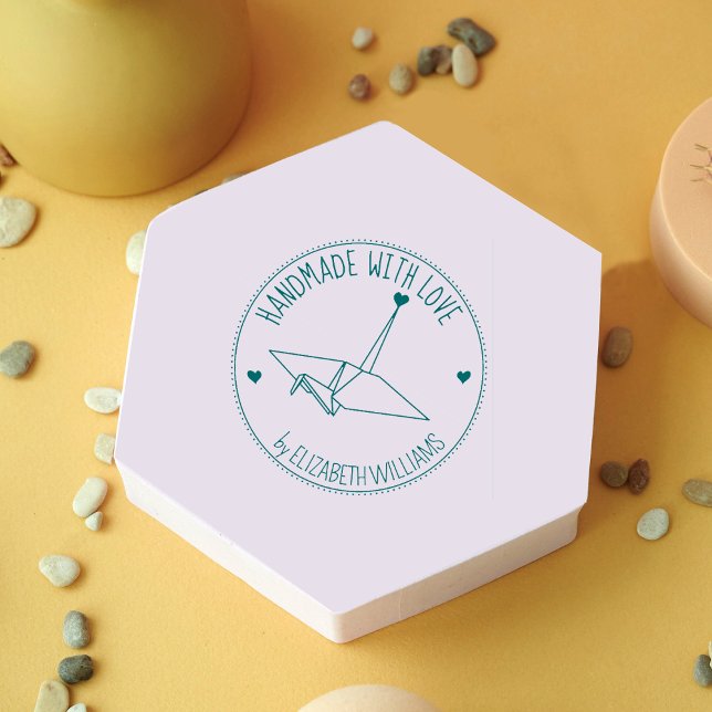 Tampons Encreurs Origami simple sur mesure fait main avec amour, (Créateur téléchargé)