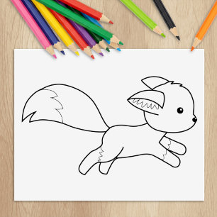Tampons Encreurs Page Couleur Fox Couleur Coupe
