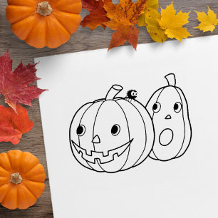 Tampons Encreurs Paire de citrouilles d'Halloween