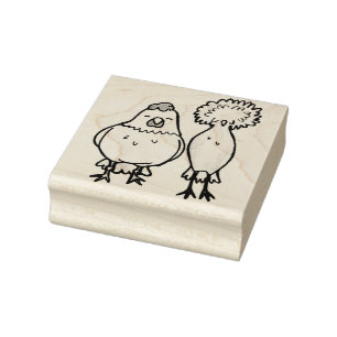 Tampons Encreurs Paire de Timbre de poulets