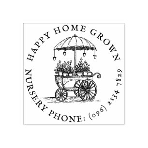 Tampons Encreurs Panier à fleurs de style vintage Accueil Plantes c