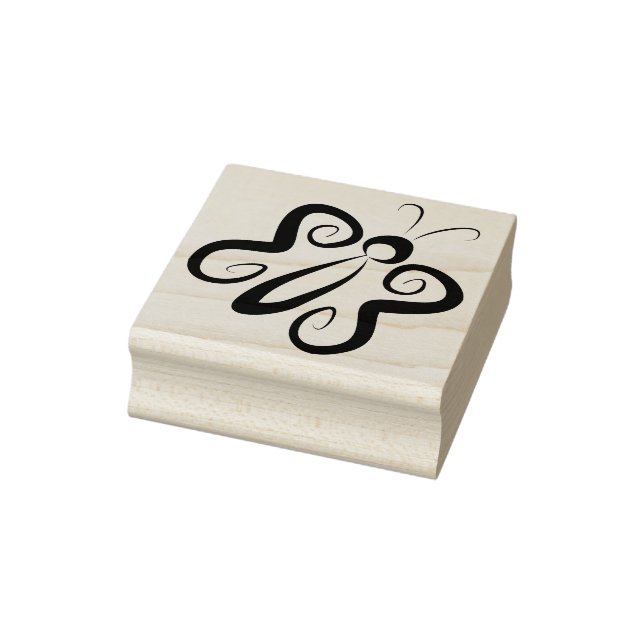 Tampons Encreurs Papillon mignon et frisé (Tampon)