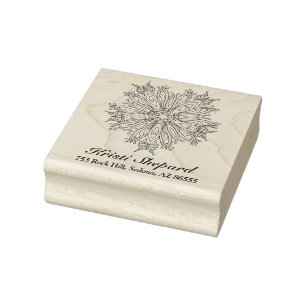 Tampons Encreurs Papillons et nom de la fleur Adresse