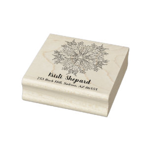 Tampons Encreurs Papillons & Fleur, Nom & Adresse, do-it-yourself, 