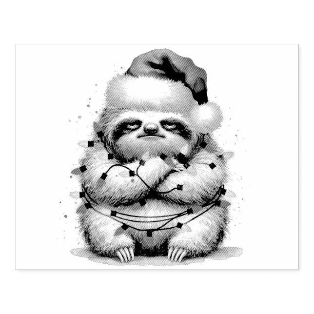 Tampons Encreurs paresse coquine enchevêtrée dans les lumières (Impression)