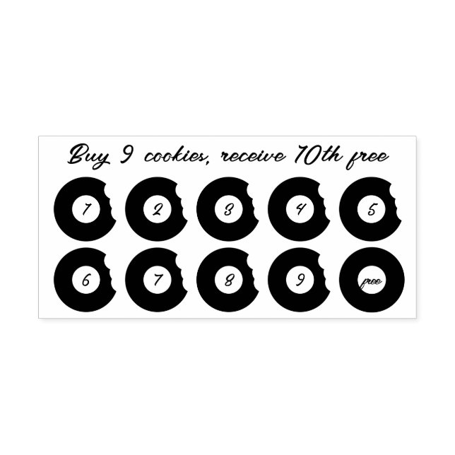 Tampons Encreurs Pâtisserie Cookies Donuts Punch Boulangerie Fidéli (Impression)