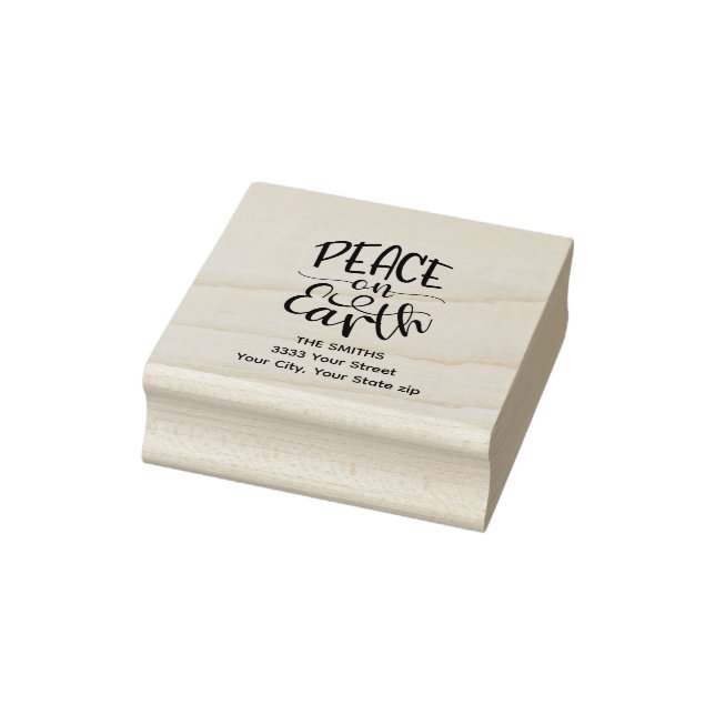 Tampons Encreurs Peace on Earth Adresse de retour (Tampon)
