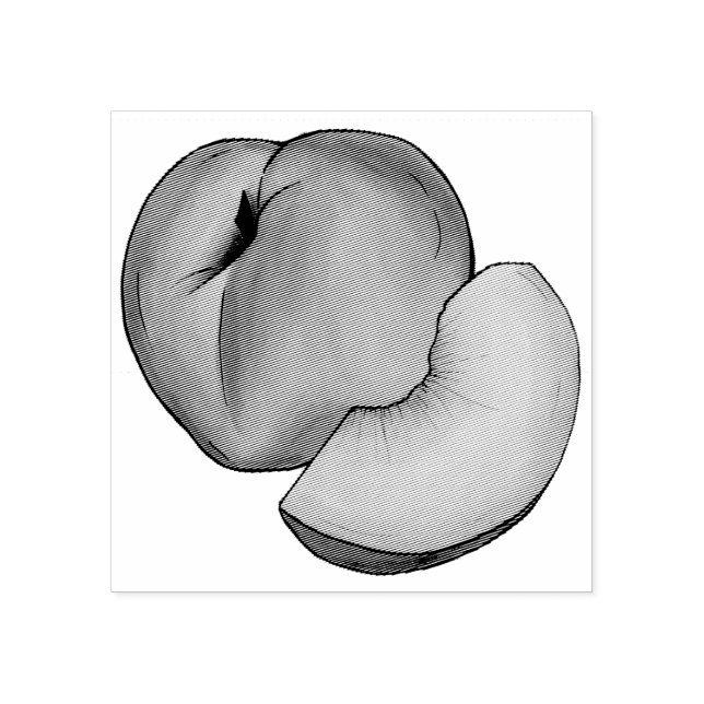 Tampons Encreurs Peach Été Ripe Juicy Georgia Pache Fruit (Impression)