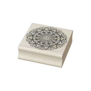 Tampons Encreurs Peinture à la main Mandala Horloge Face 3