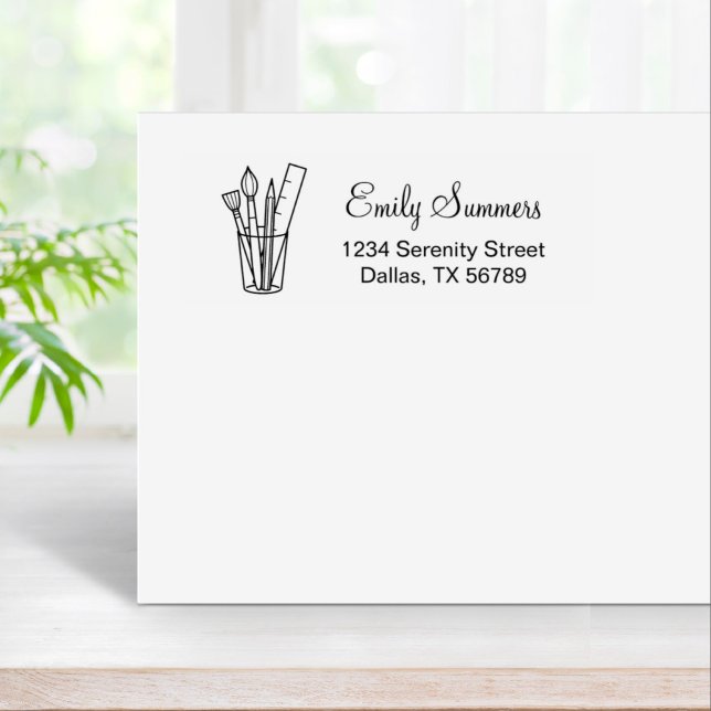 Tampons Encreurs Peinture Crayon Règle Art Craft Fournitures Adress (Créateur téléchargé)