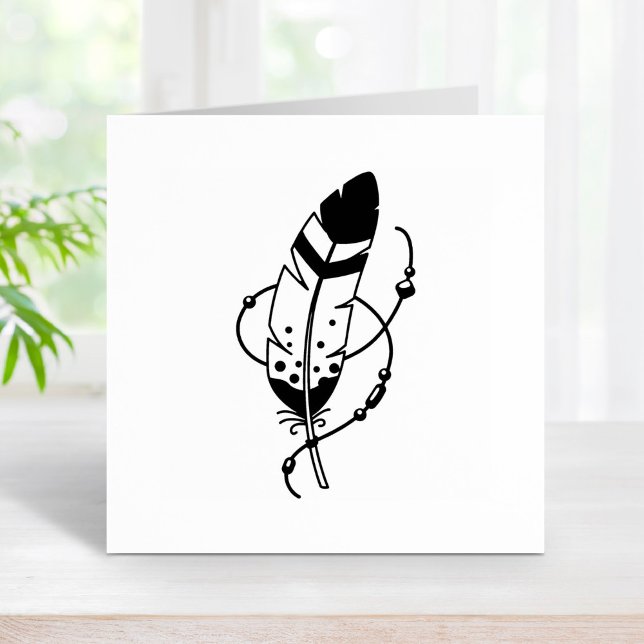 Tampons Encreurs Perles de plumes Boho Amulet Tribal (Créateur téléchargé)