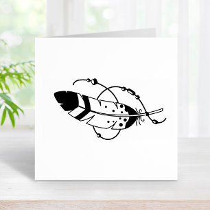 Tampons Encreurs Perles de plumes Boho Amulet Tribal