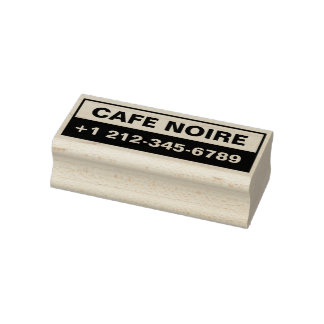 Tampons Encreurs Personalized Business Maple Wood Stamp
