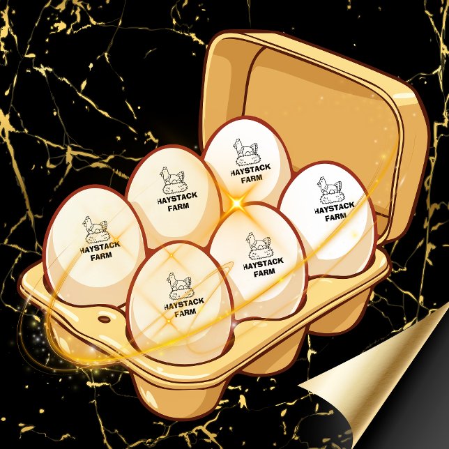 Tampons Encreurs Personalized Rustic Hen Name Egg Love (Créateur téléchargé)